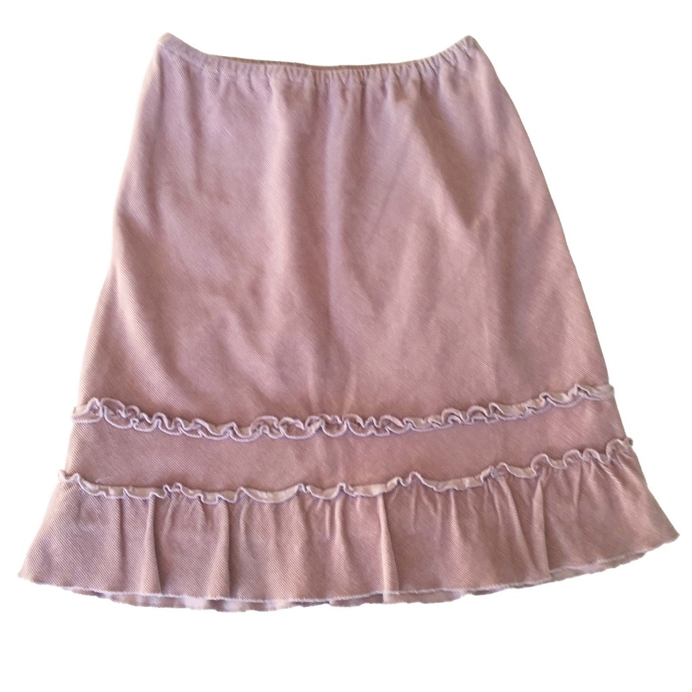STEFANEL Corduroy Ruffle Skirt